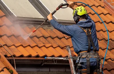 Démoussage et hydrofuge de toiture au Mas-d'Artige